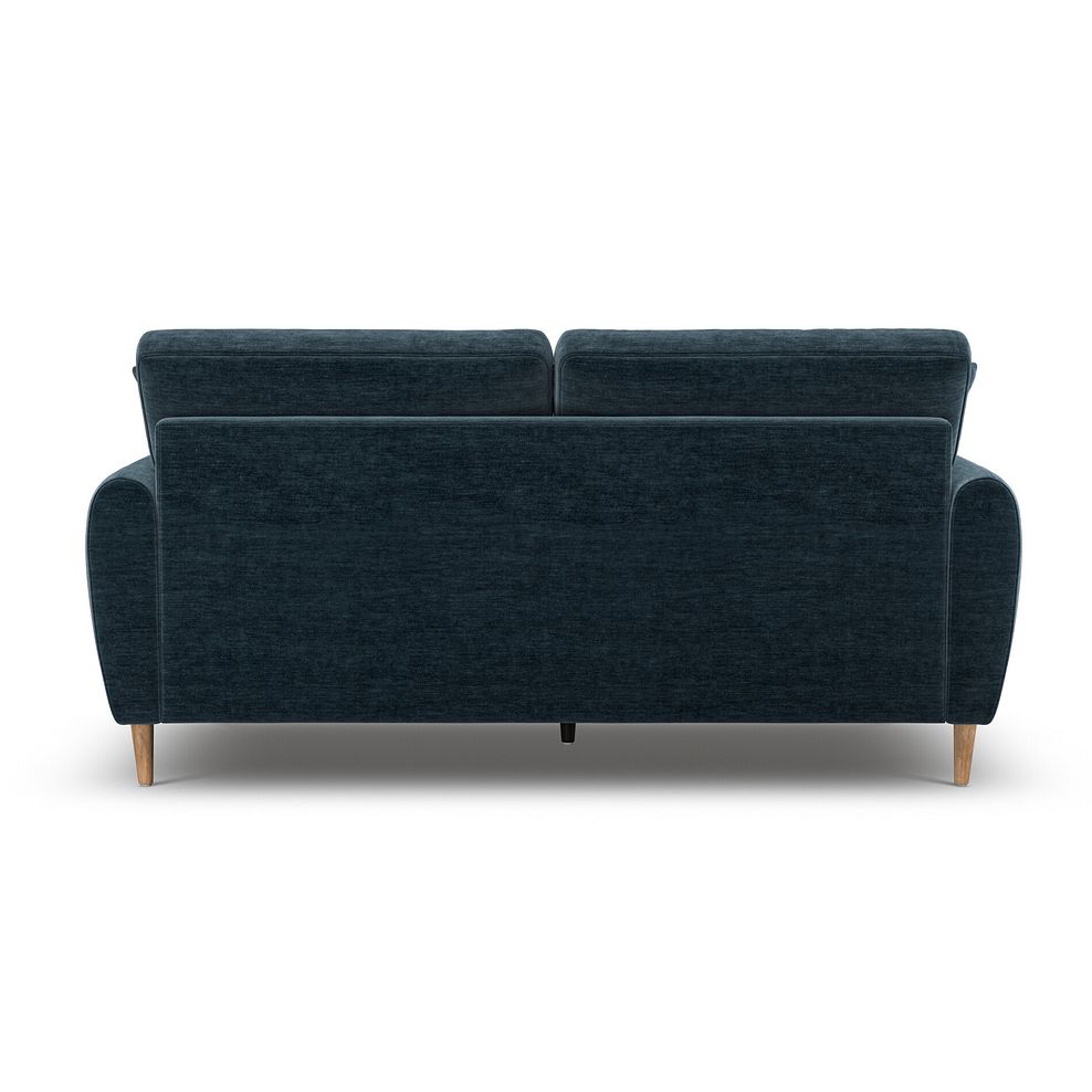 Zara 3 Seater Sofa in Steel Blue Fabric 4
