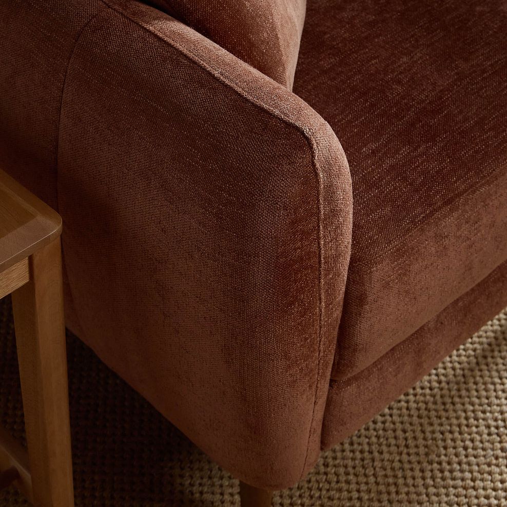 Zara Armchair in Arlan Copperwood Fabric 6