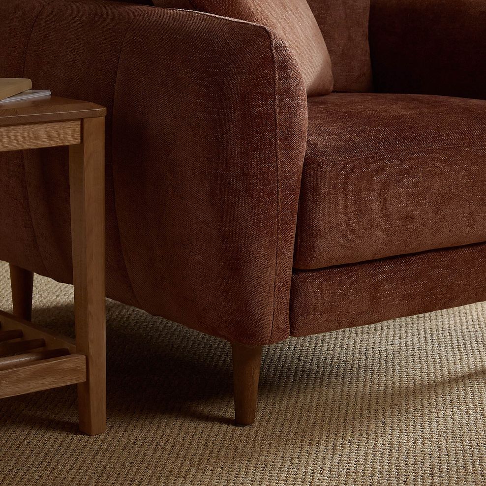 Zara Armchair in Arlan Copperwood Fabric 3