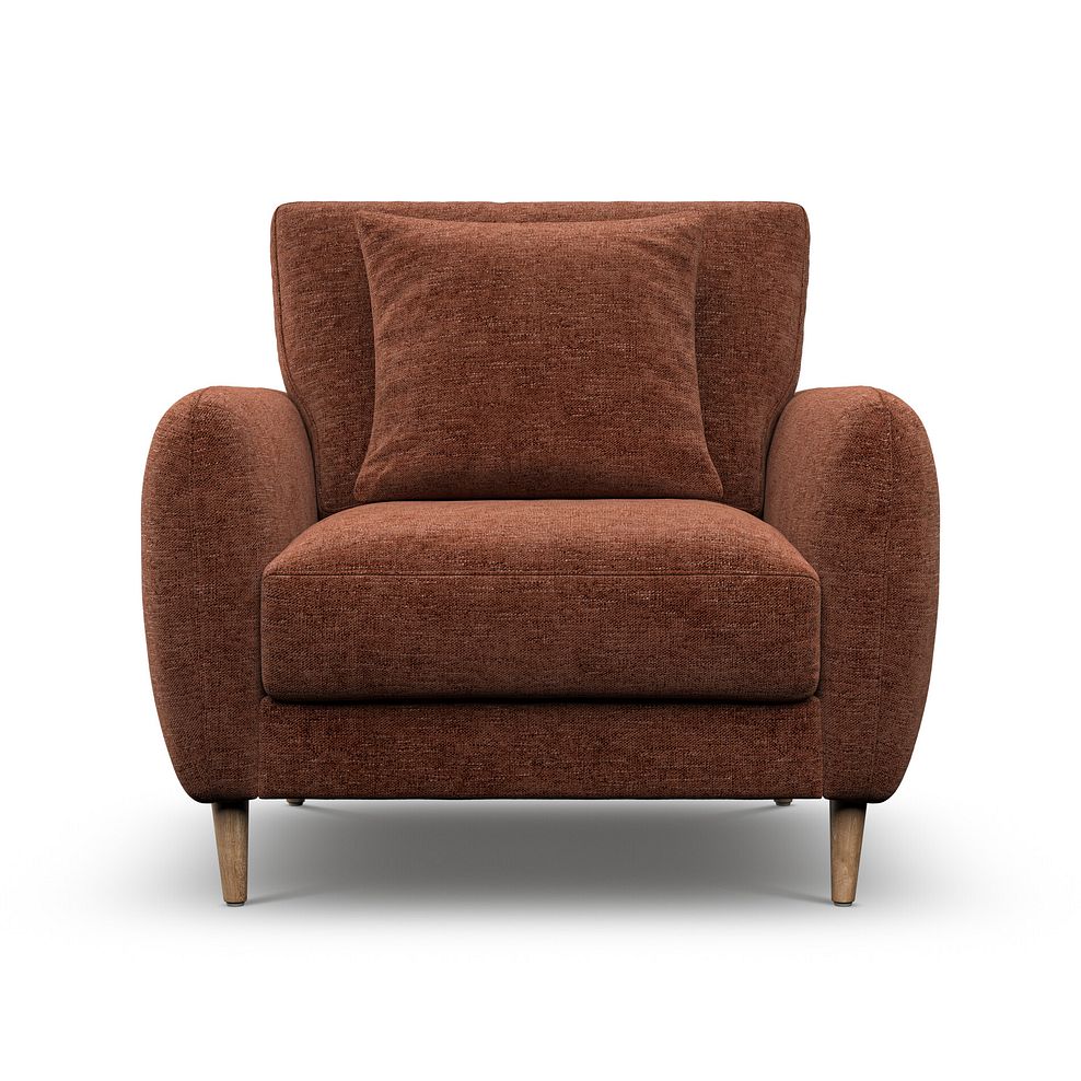 Zara Armchair in Arlan Copperwood Fabric 8