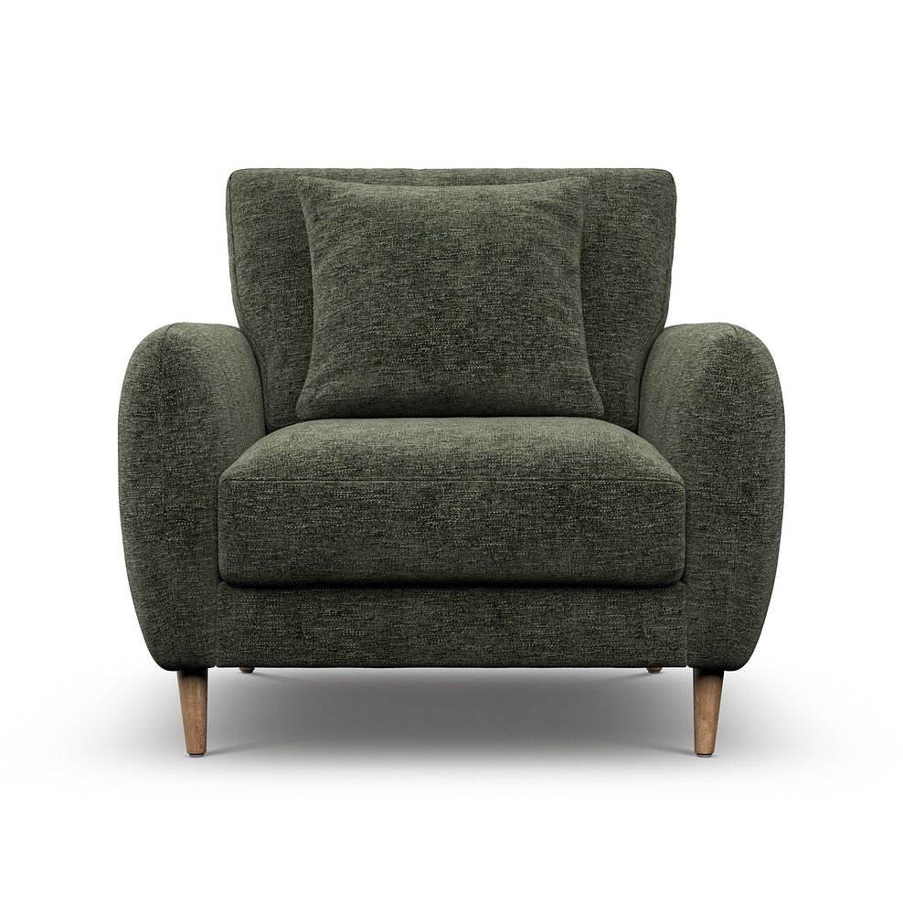 Zara Armchair in Arlan Mossy Fabric 2