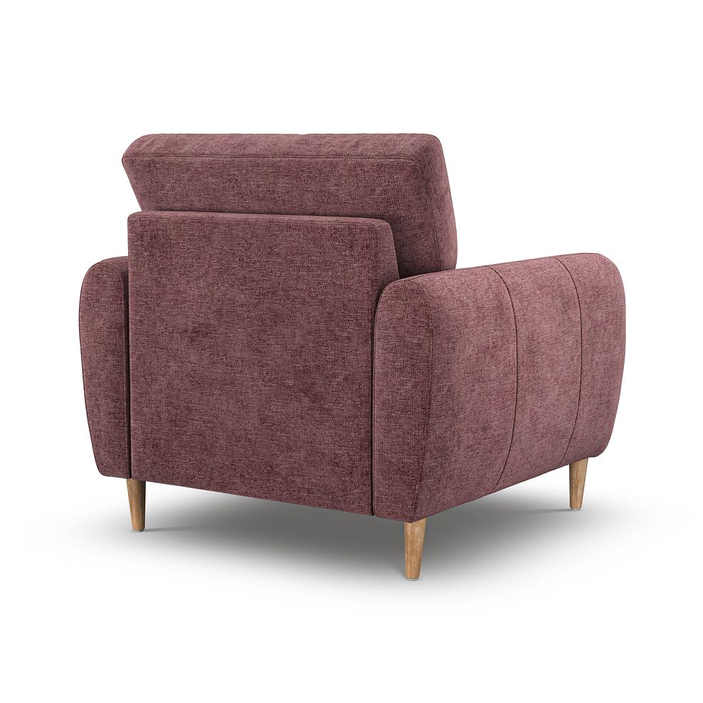 Zara Armchair in Arlan Rosewood Fabric 3