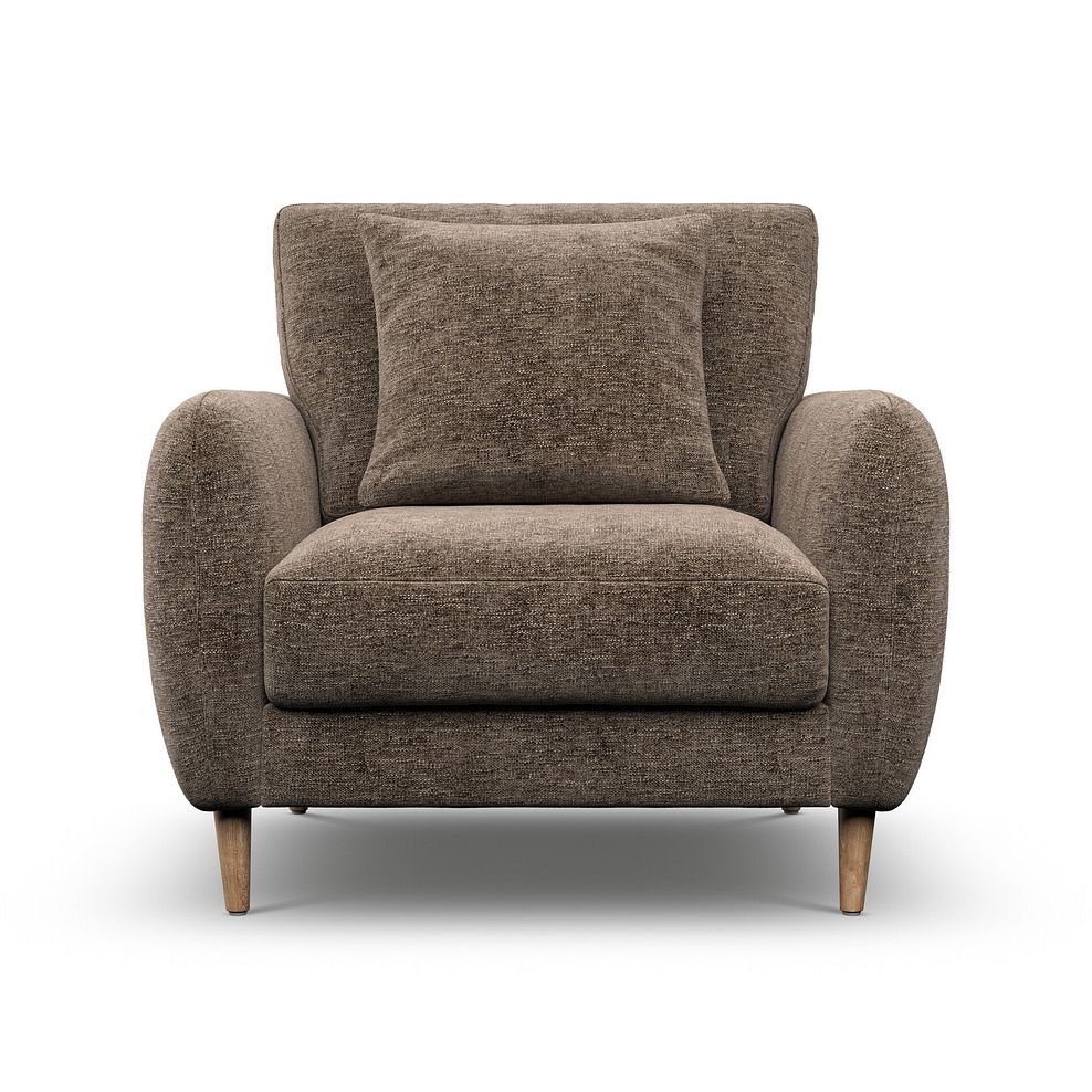 Zara Armchair in Arlan Smokestone Fabric 2