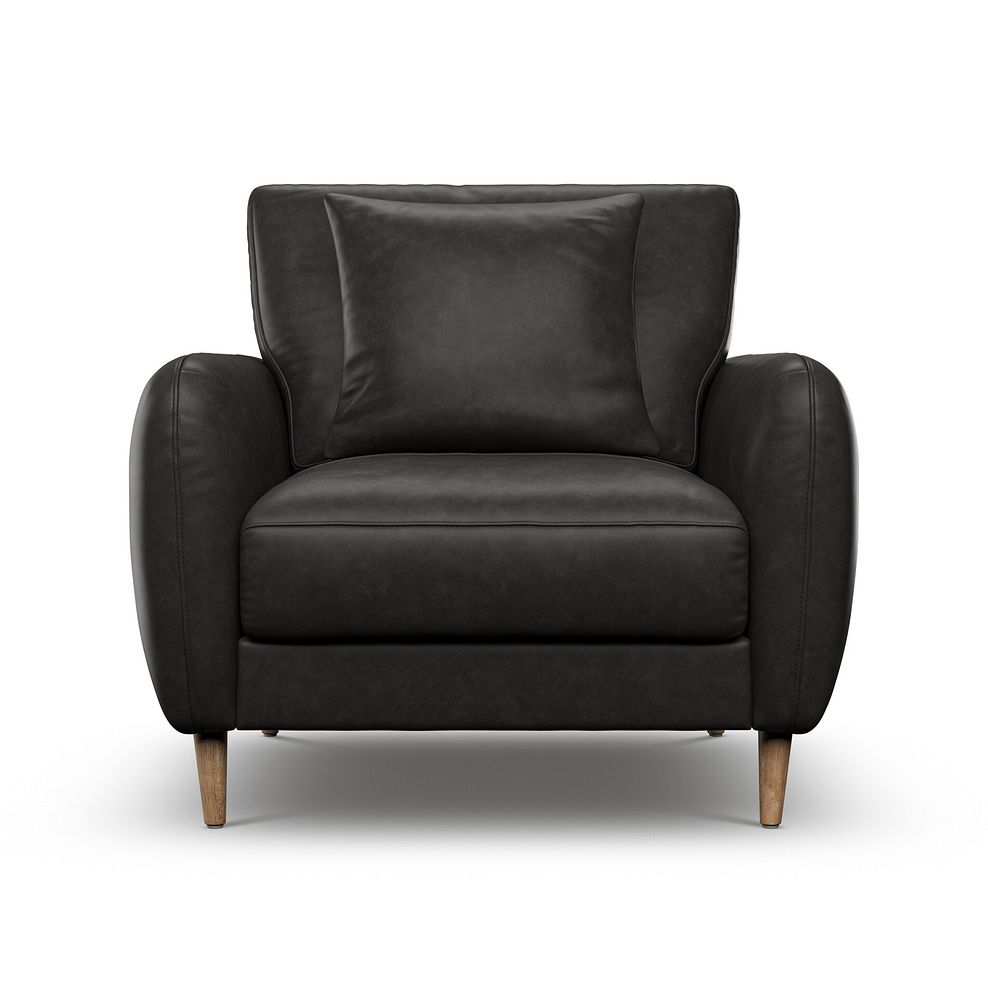 Zara Armchair in Ash Leather 2