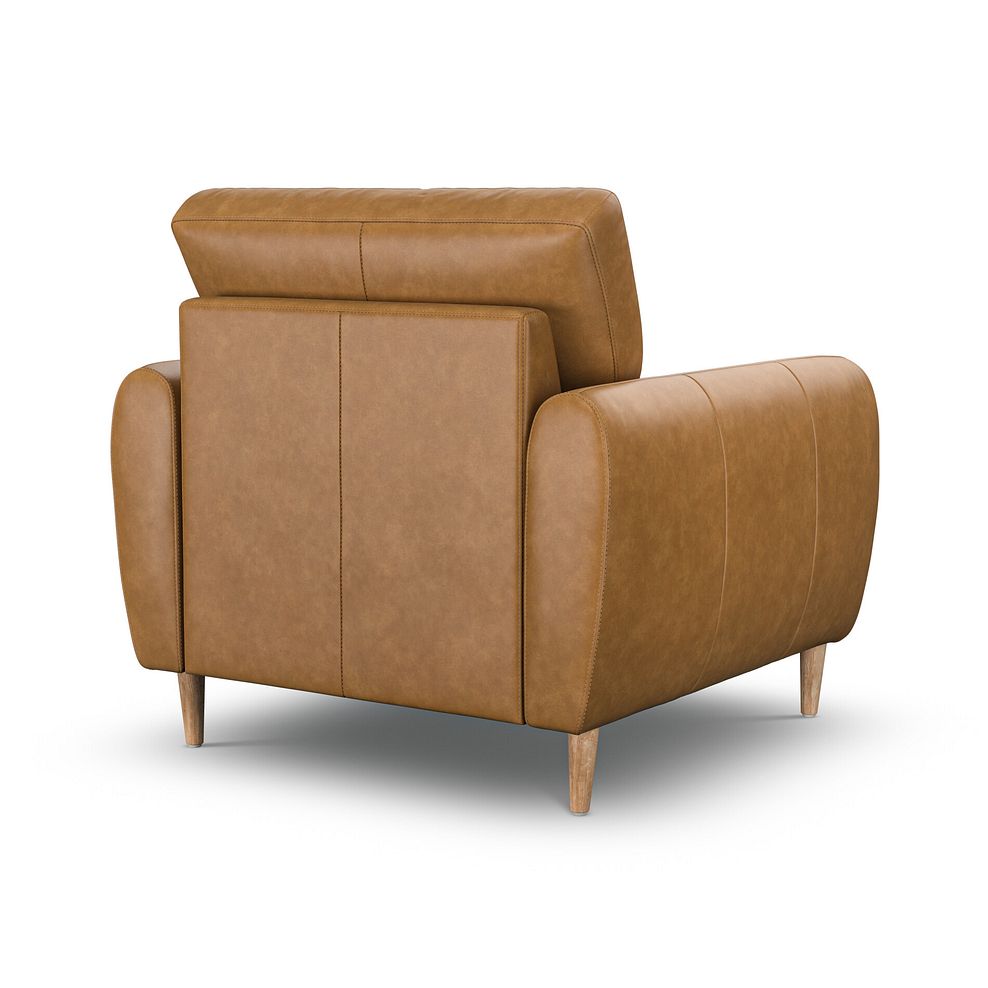 Zara Armchair in Brown Leather 3
