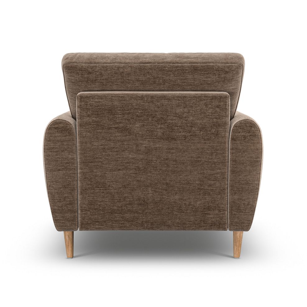 Zara Armchair in Canna Cocoa Fabric 4