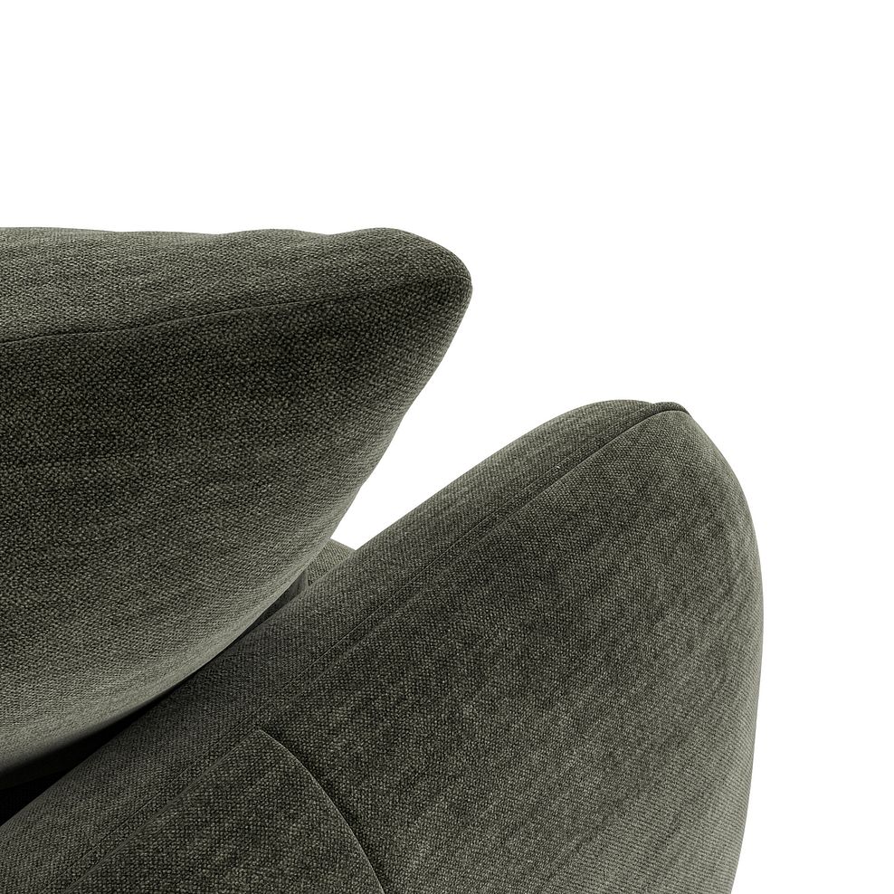 Zara Armchair in Canna Dark Green Fabric 10