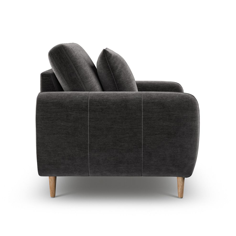 Zara Armchair in Canna Dark Grey Fabric 5
