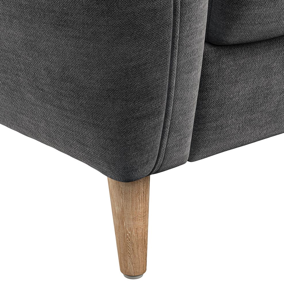 Zara Armchair in Canna Dark Grey Fabric 8