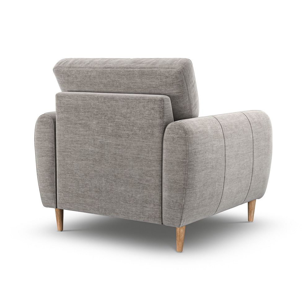 Zara Armchair in Canna Grey Fabric 3