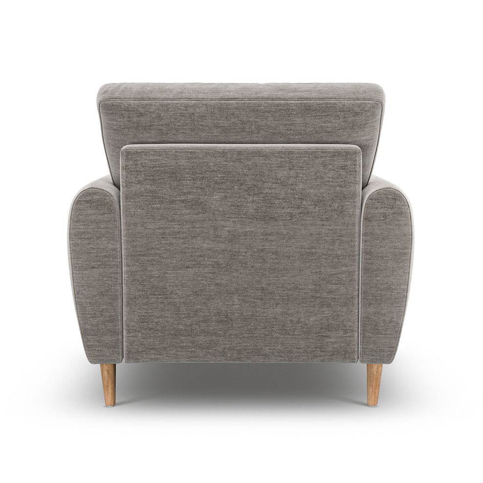 Zara Armchair in Canna Grey Fabric 4