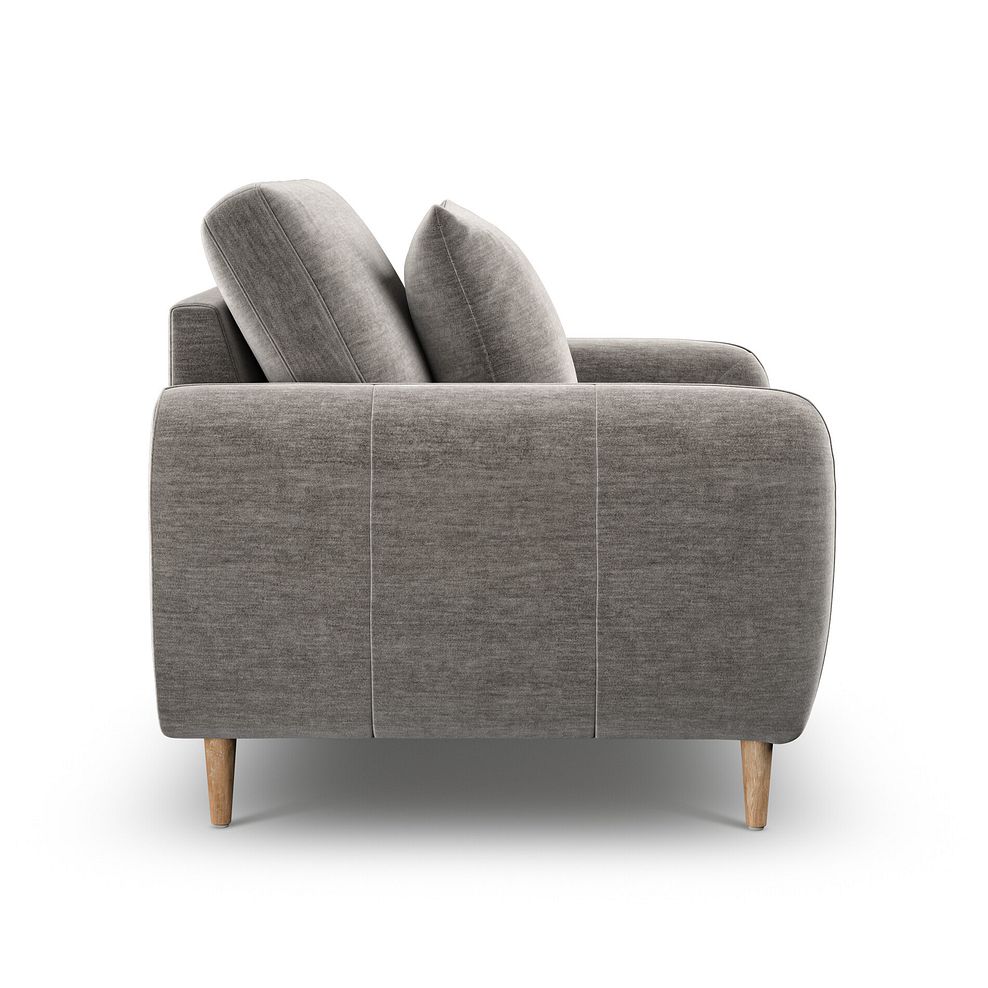 Zara Armchair in Canna Grey Fabric 5