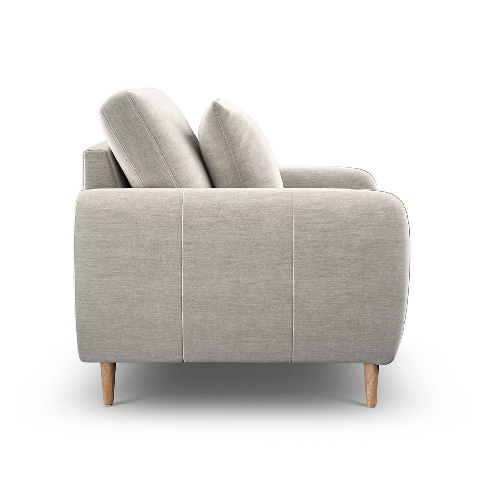 Zara Armchair in Canna Light Grey Fabric 5