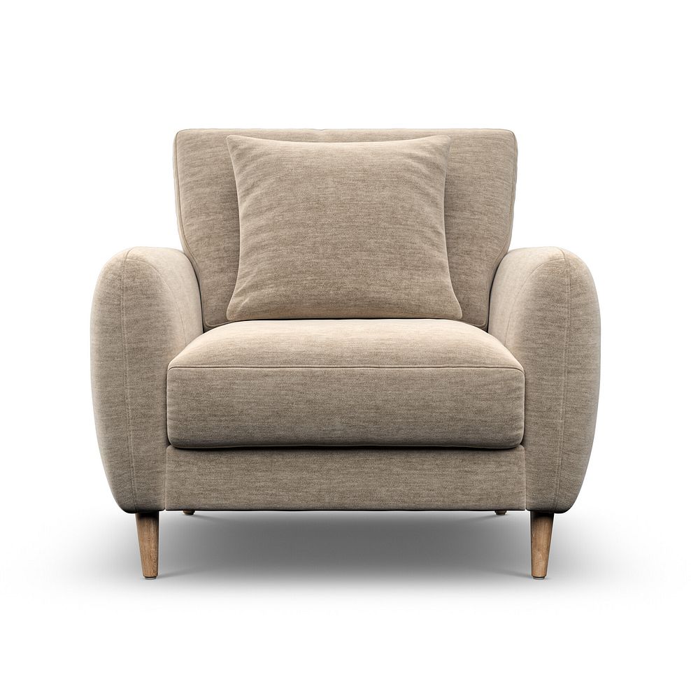 Zara Armchair in Canna Sand Fabric 2