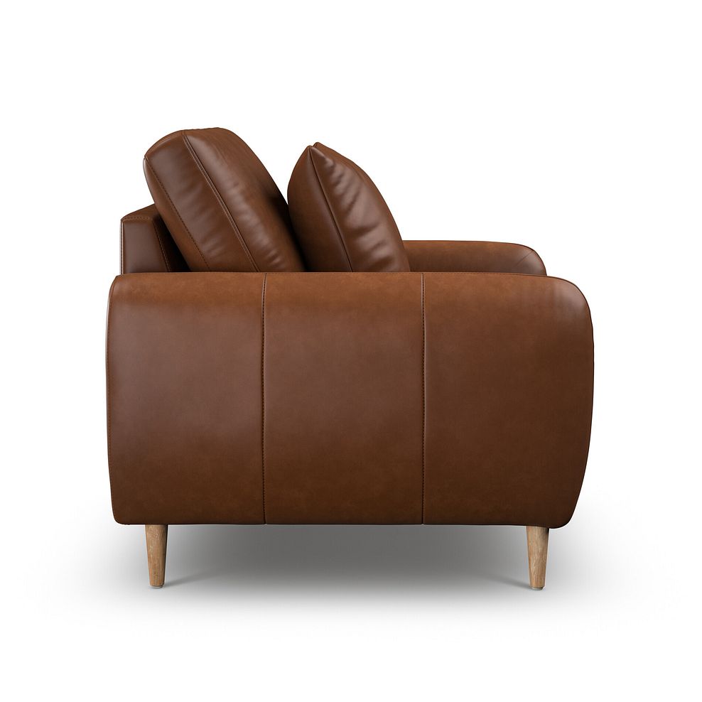 Zara Armchair in Chestnut Brown Leather 5