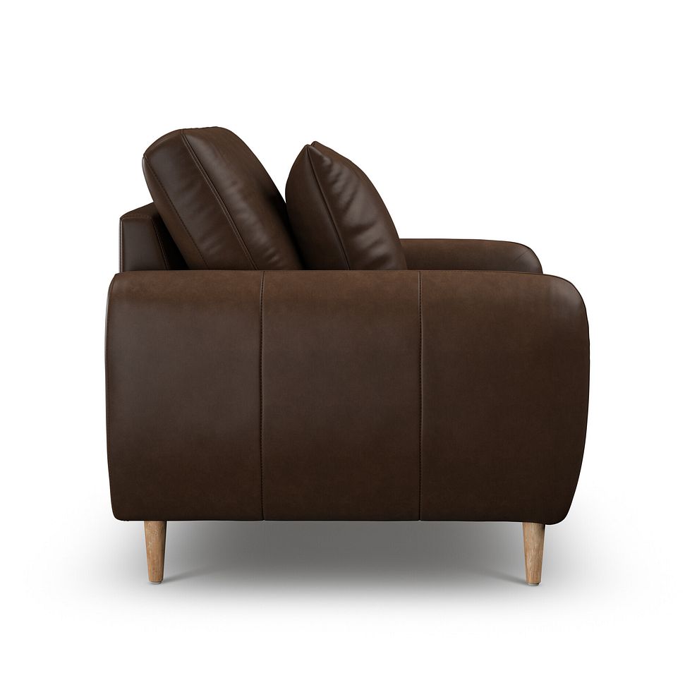 Zara Armchair in Dark Brown Leather 5