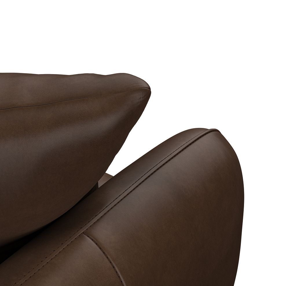 Zara Armchair in Dark Brown Leather 10