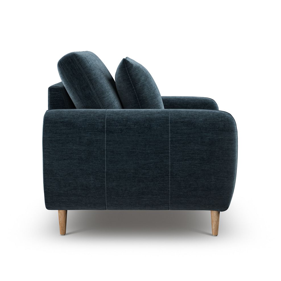 Zara Armchair in Steel Blue Fabric 5