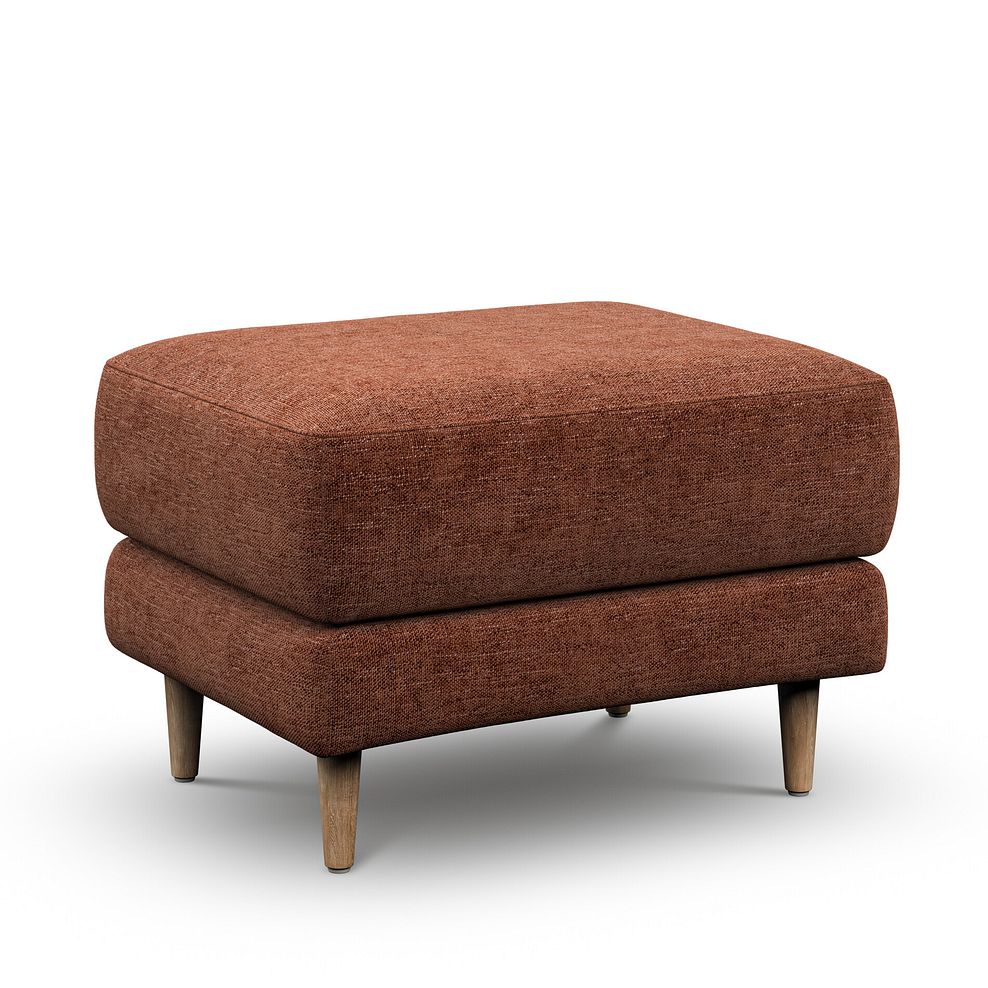 Zara Footstool in Arlan Copperwood Fabric 1