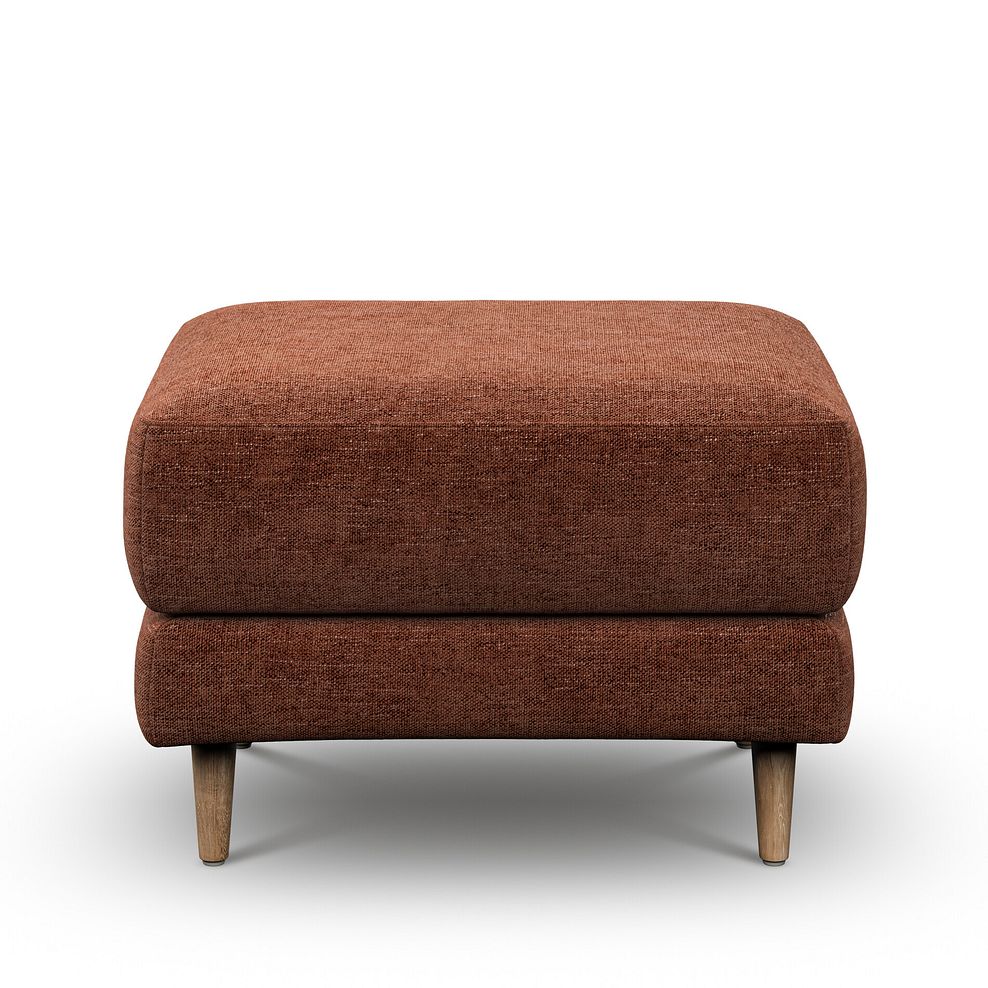 Zara Footstool in Arlan Copperwood Fabric 2