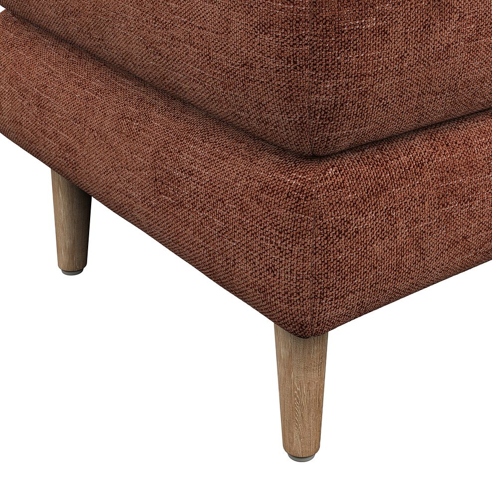 Zara Footstool in Arlan Copperwood Fabric 5