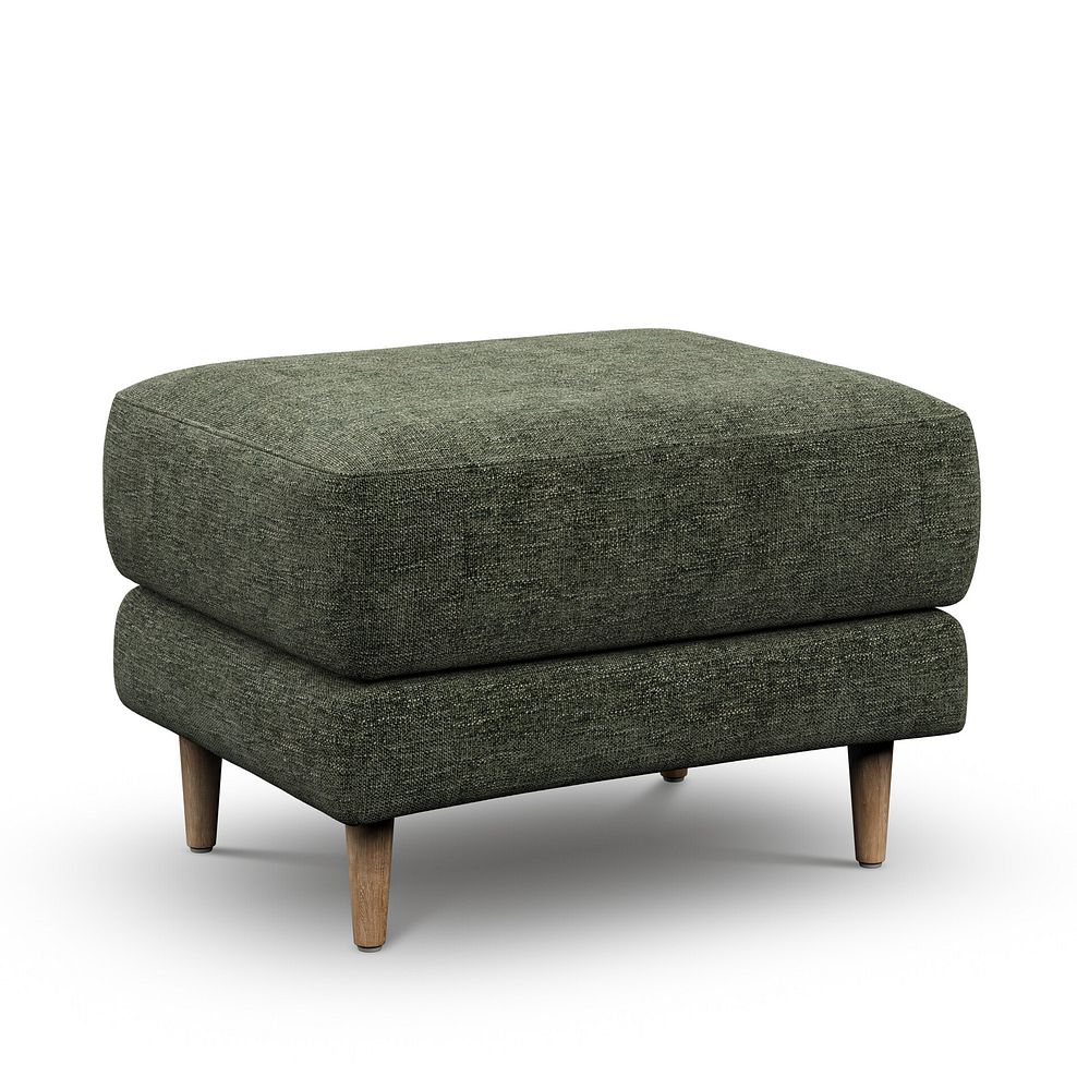 Zara Footstool in Arlan Mossy Fabric 1