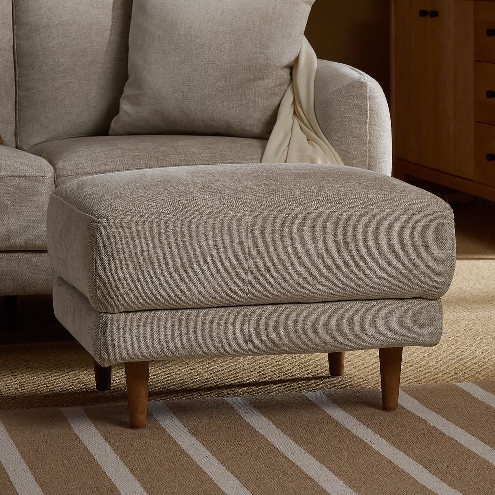 Zara Footstool in Arlan Noble Fabric 2