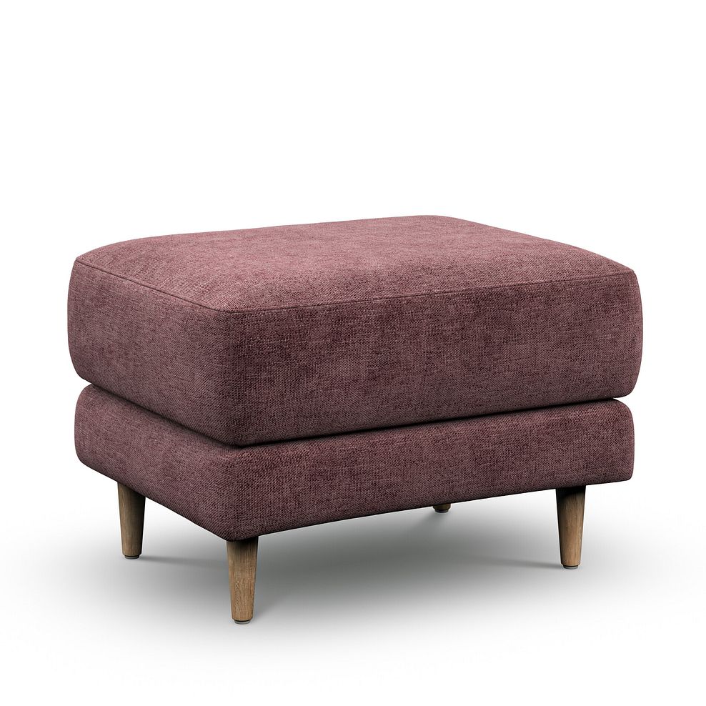 Zara Footstool in Arlan Rosewood Fabric 1