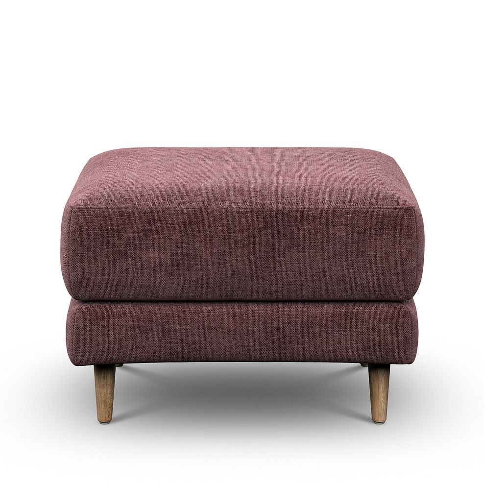 Zara Footstool in Arlan Rosewood Fabric 2