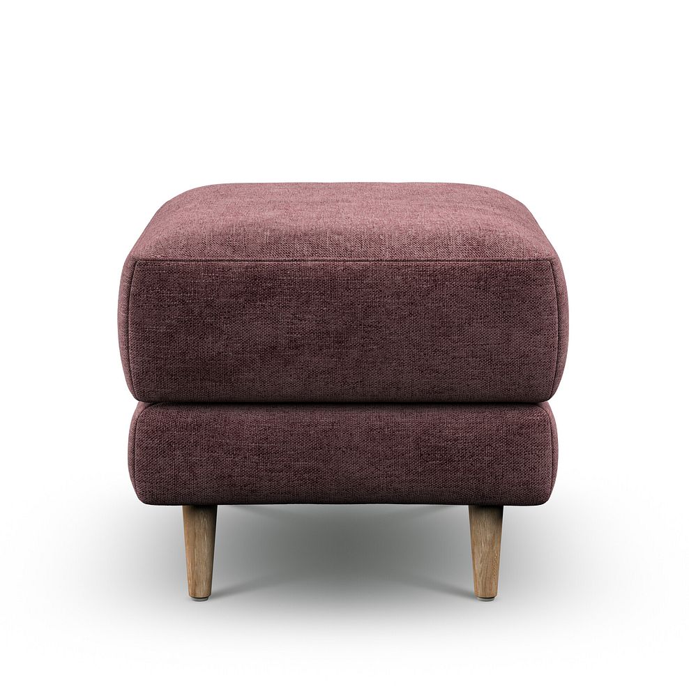Zara Footstool in Arlan Rosewood Fabric 4
