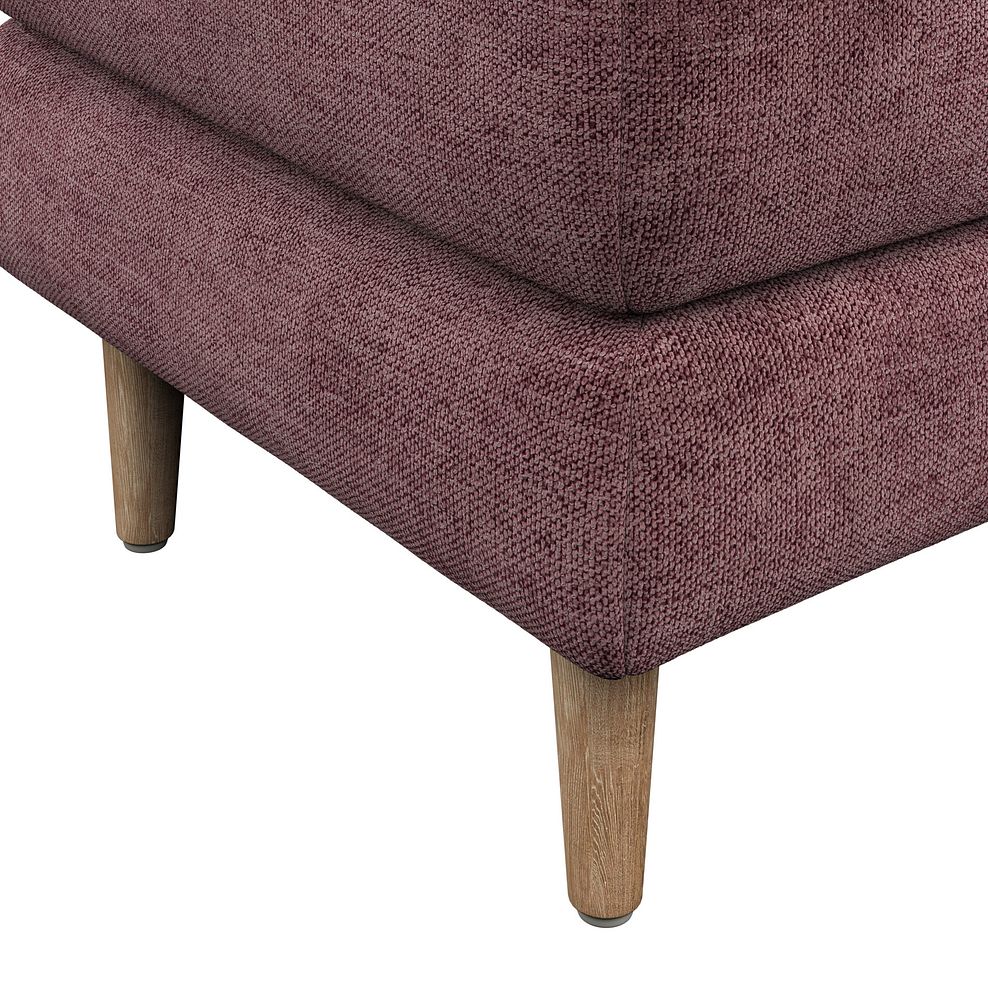 Zara Footstool in Arlan Rosewood Fabric 5