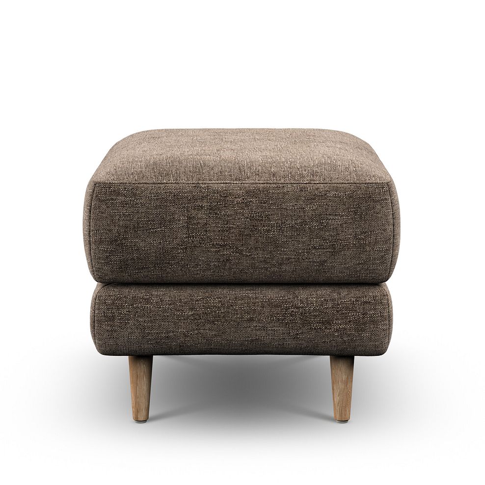 Zara Footstool in Arlan Smokestone Fabric 4