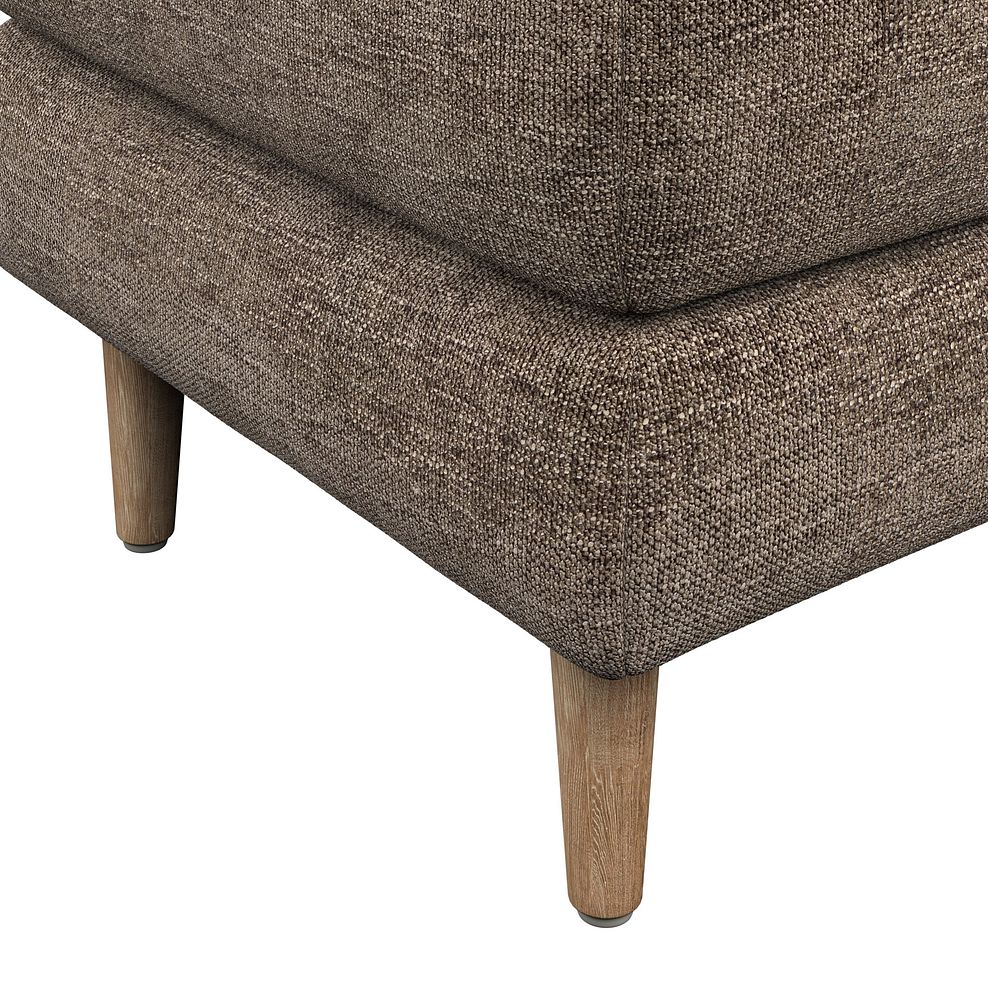 Zara Footstool in Arlan Smokestone Fabric 5