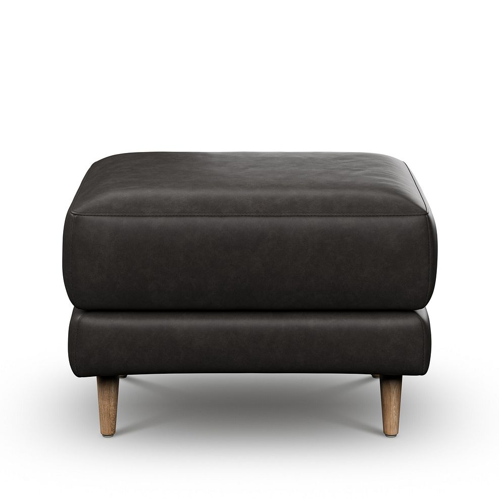 Zara Footstool in Ash Leather 2