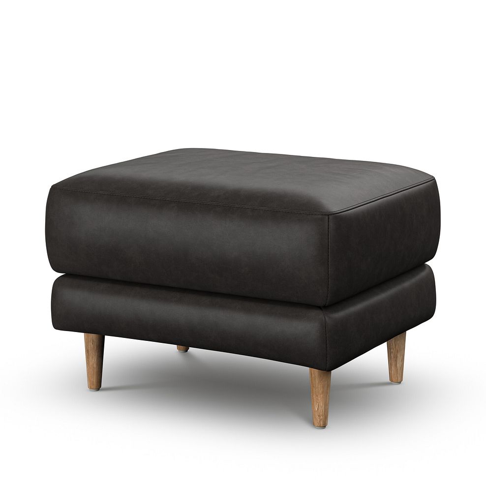 Zara Footstool in Ash Leather 3