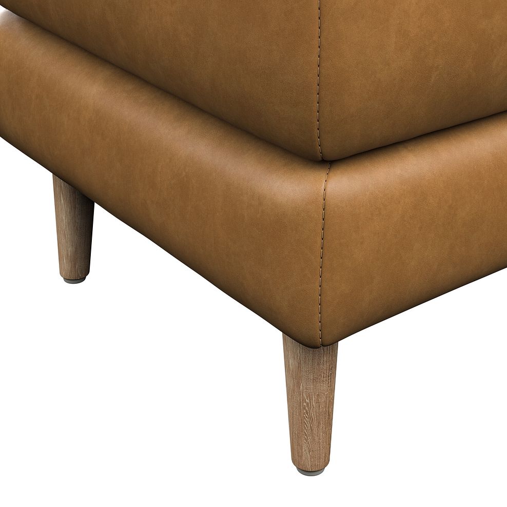 Zara Footstool in Brown Leather 5