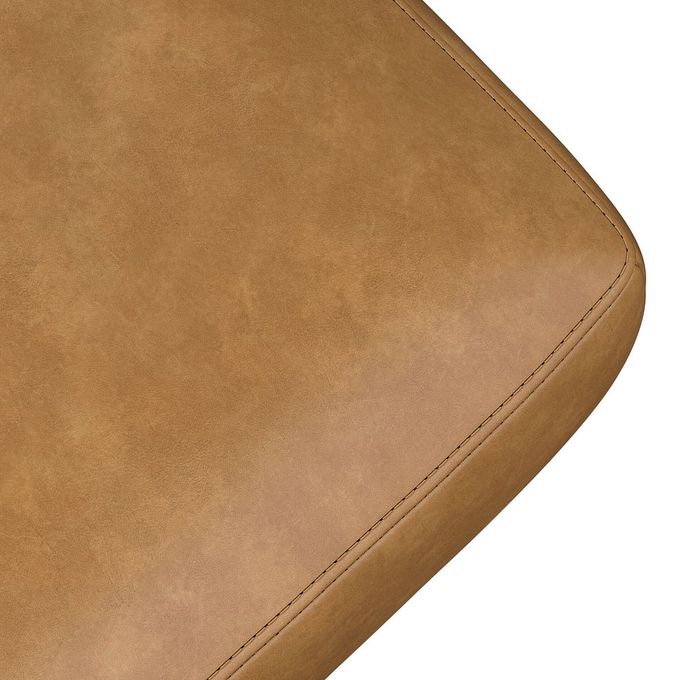 Zara Footstool in Brown Leather 6