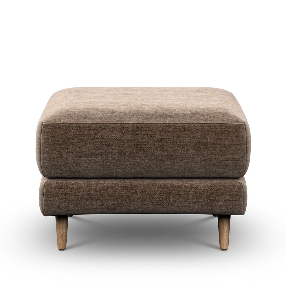 Zara Footstool in Canna Cocoa Fabric 2