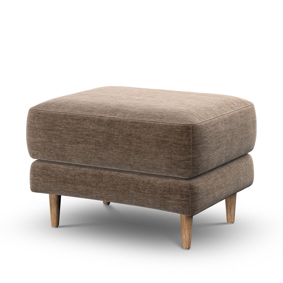 Zara Footstool in Canna Cocoa Fabric 3