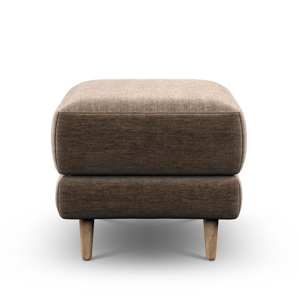 Zara Footstool in Canna Cocoa Fabric 4