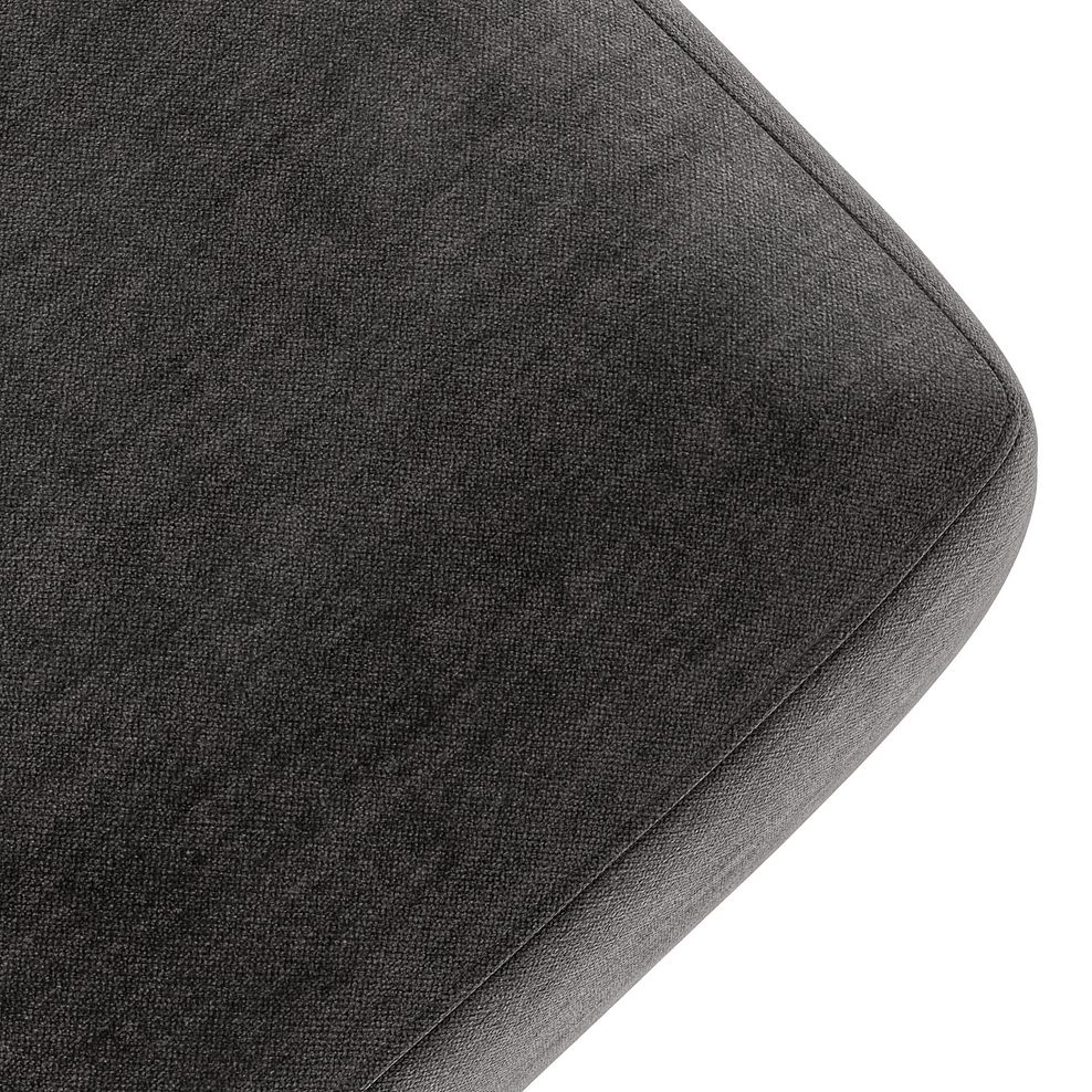 Zara Footstool in Canna Dark Grey Fabric 6