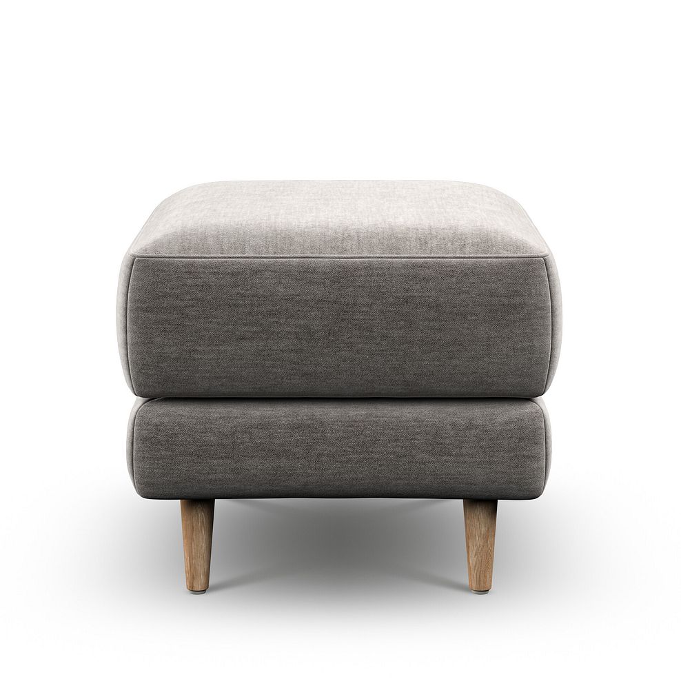 Zara Footstool in Canna Grey Fabric 4