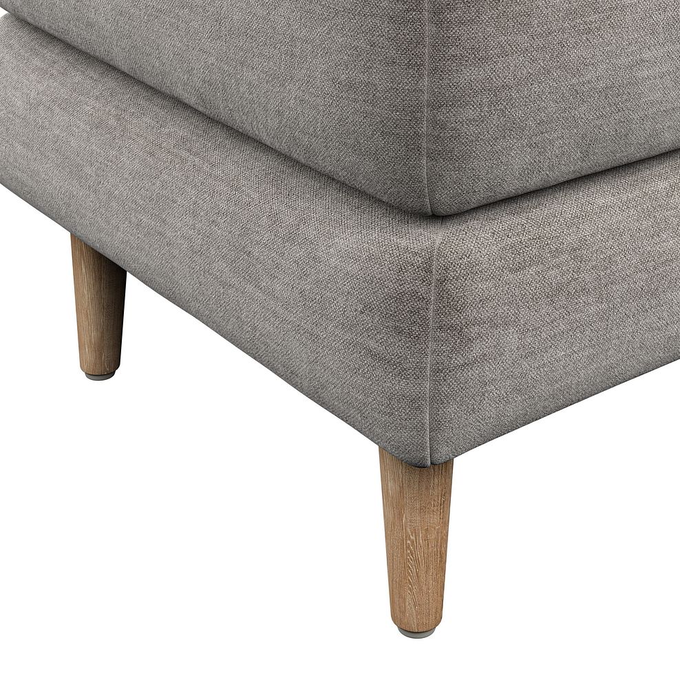 Zara Footstool in Canna Grey Fabric 5