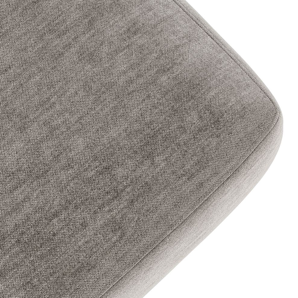 Zara Footstool in Canna Grey Fabric 6