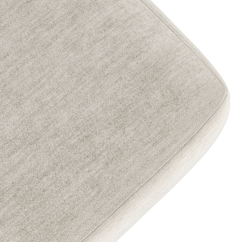 Zara Footstool in Canna Light Grey Fabric 6