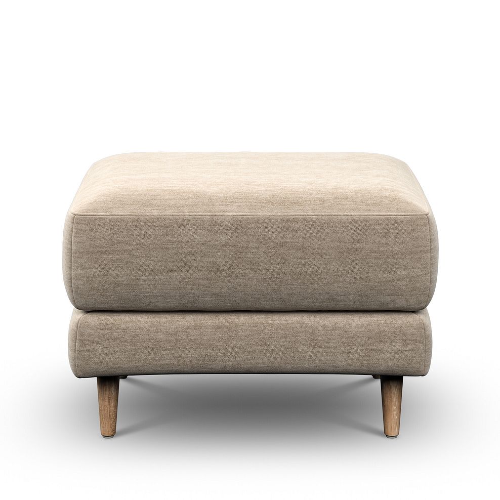 Zara Footstool in Canna Sand Fabric 2