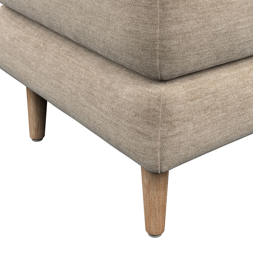 Zara Footstool in Canna Sand Fabric 5