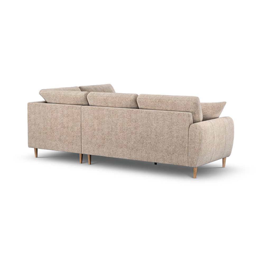 Zara Left Hand Corner Chaise Sofa in Arlan Abalone Fabric 3