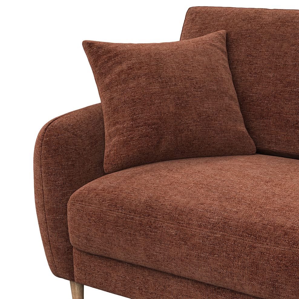 Zara Left Hand Corner Chaise Sofa in Arlan Copperwood Fabric 11