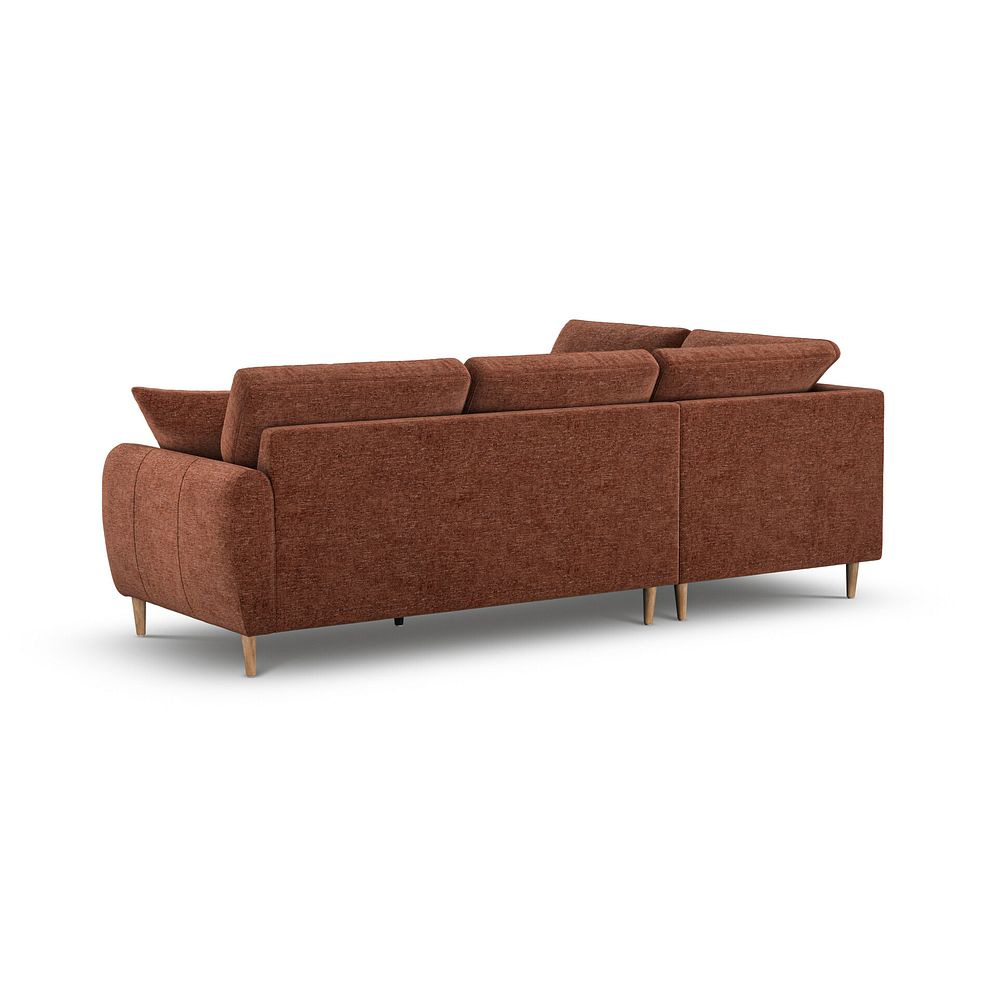 Zara Left Hand Corner Chaise Sofa in Arlan Copperwood Fabric 3